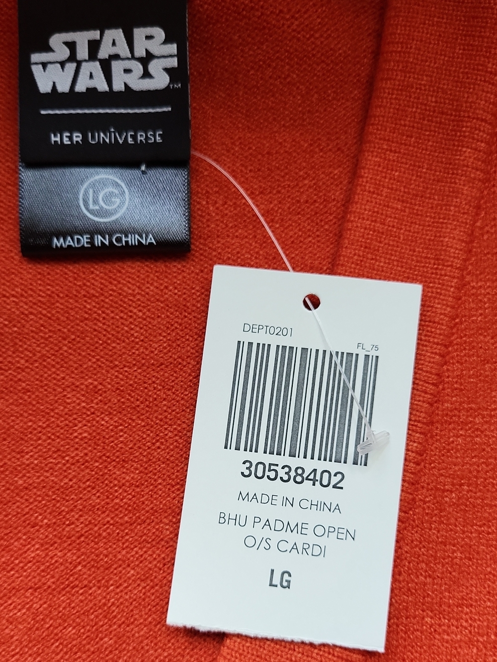 Rare NWT Her Universe Star Wars Padme Amidala Ombre Cardigan - Picture 8 of 12